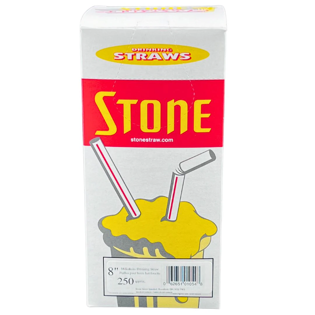 Stone -  Plastic Straw - 8" Milkshake - 020500 - Image 3