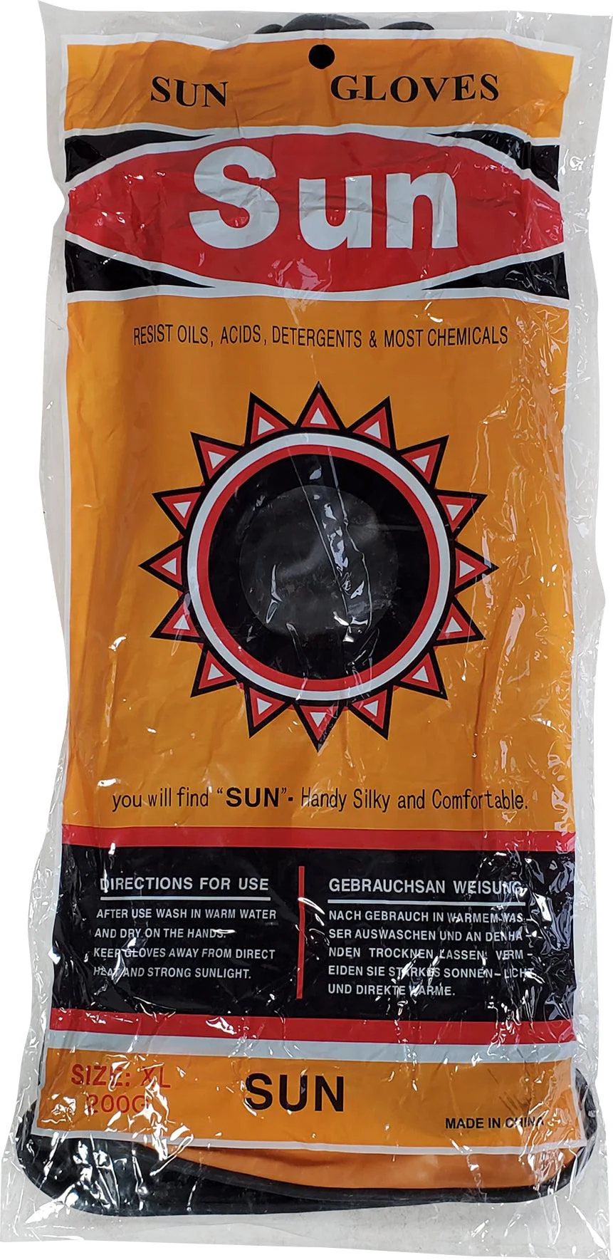 XE - Sun - Dishwashing Gloves - XXL - Black - Image 2