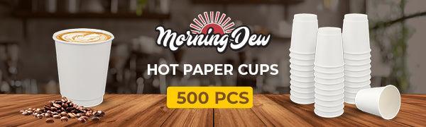 Morning Dew - 10oz Squat Hot Paper Cup - Double Wall - White - D-H10SW - Image 8