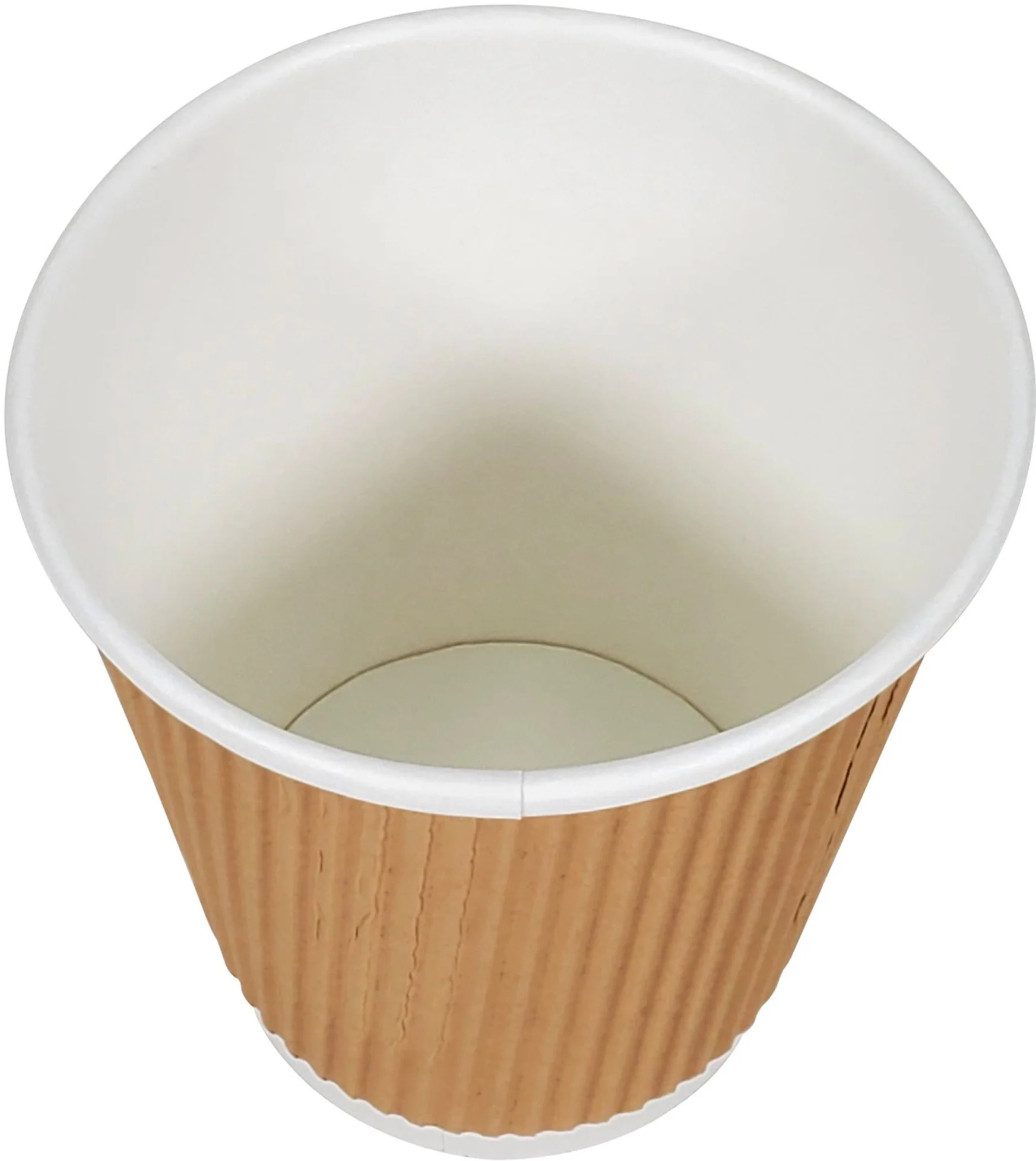 Morning Dew - 10oz Squat Hot Paper Cup - Ripple - Kraft - RC-H10SK - Image 4