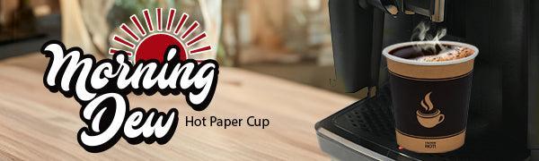 Morning Dew - 12oz Hot Paper Cups - Ebony Print - H12E - Image 3