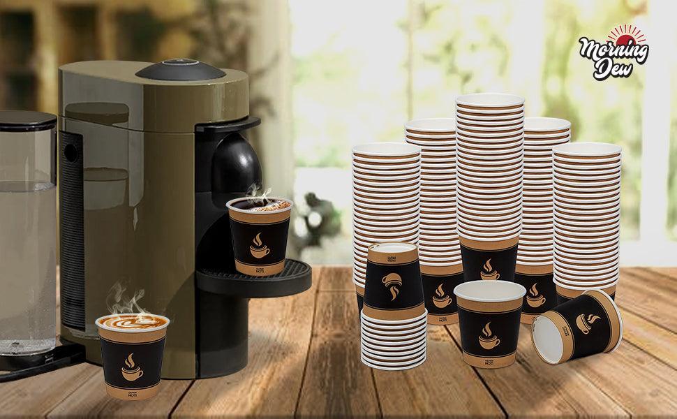 Morning Dew - 12oz Hot Paper Cups - Ebony Print - H12E - Image 5