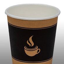 Morning Dew - 12oz Hot Paper Cups - Ebony Print - H12E - Image 7