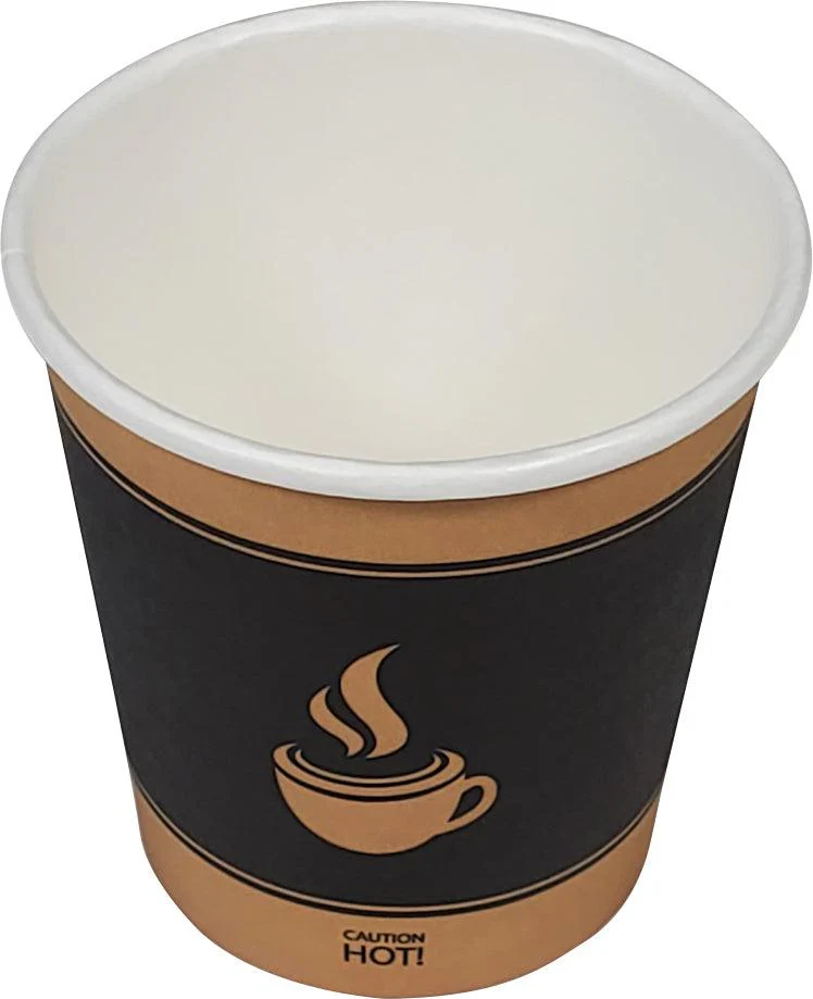 Morning Dew - 4 oz Hot Paper Cups - Ebony Print - H4E - Image 2
