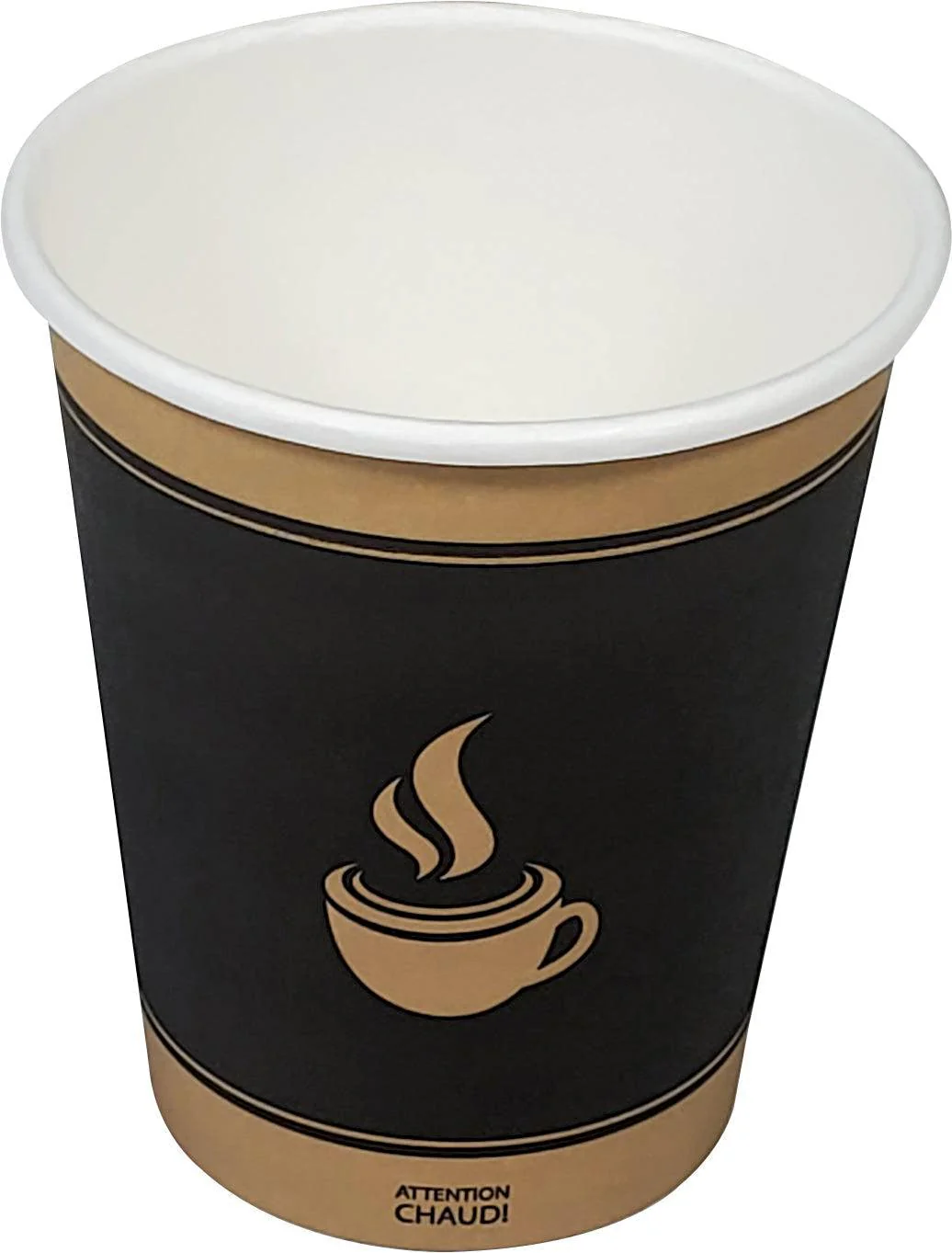 Morning Dew - 8oz Hot Paper Cups - Ebony Print - H8TE - Image 2