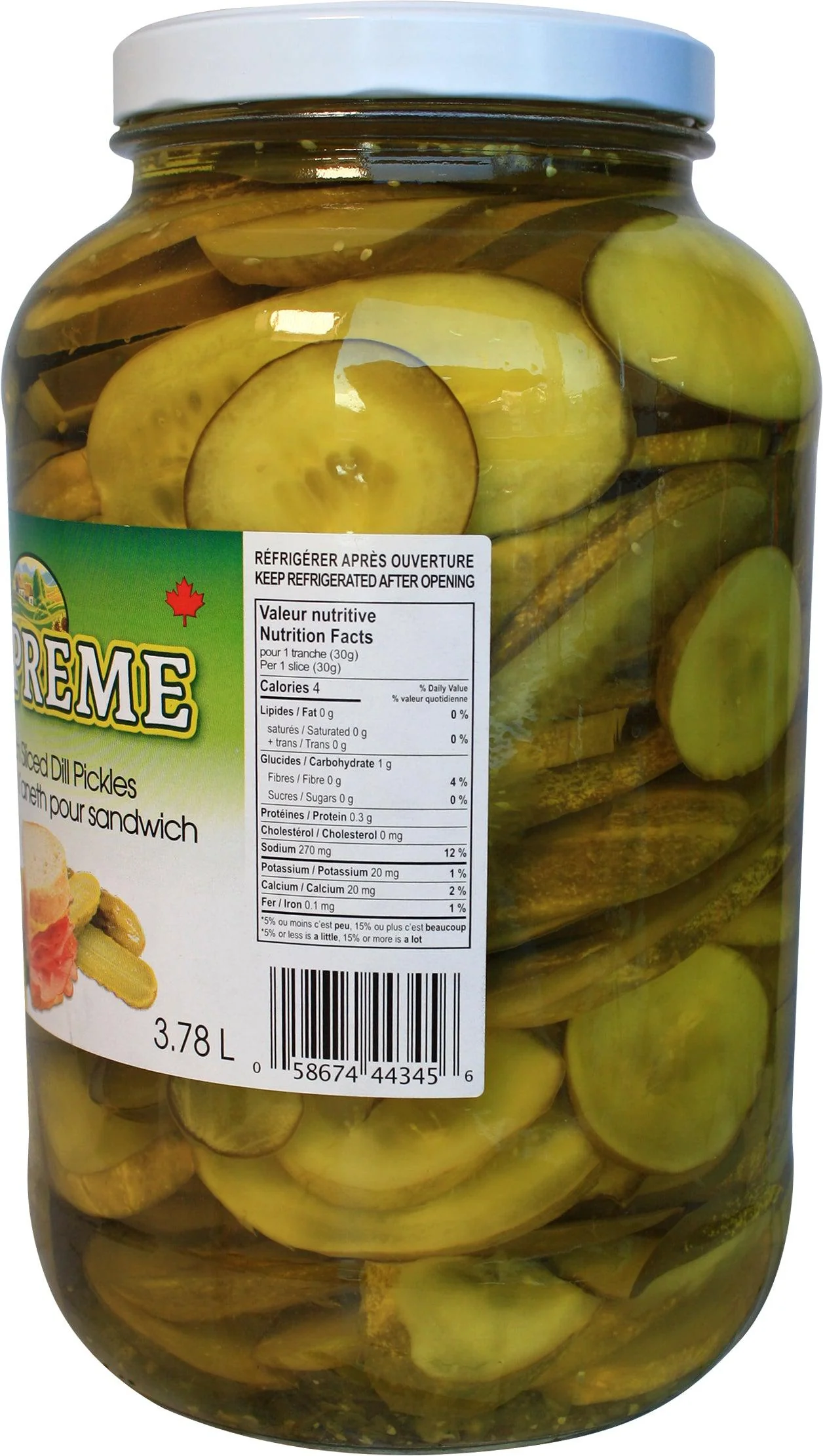 Supreme - Dill Pickles - Sliced - for Sandwich - Image 2