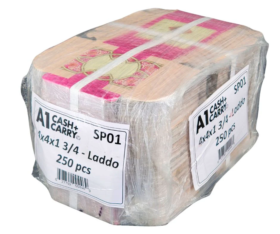 Sweet Box - Printed - 4 PC Ladoo - 4"x4"x1.75" - Image 3