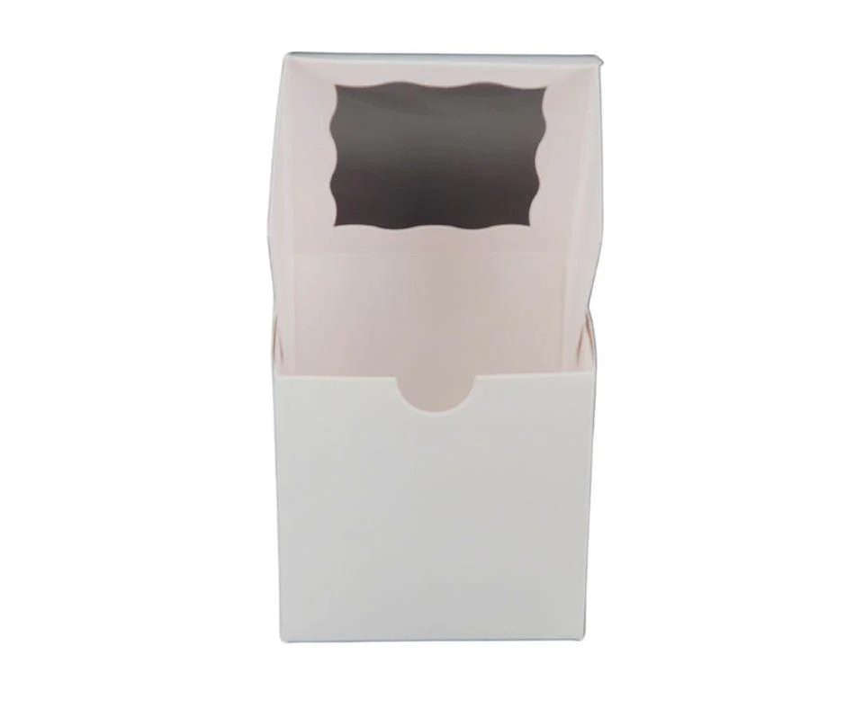 VSO - EB - Cup Cake Box with Window - White - 4x4x4" - Single - EB-5279A - Image 4