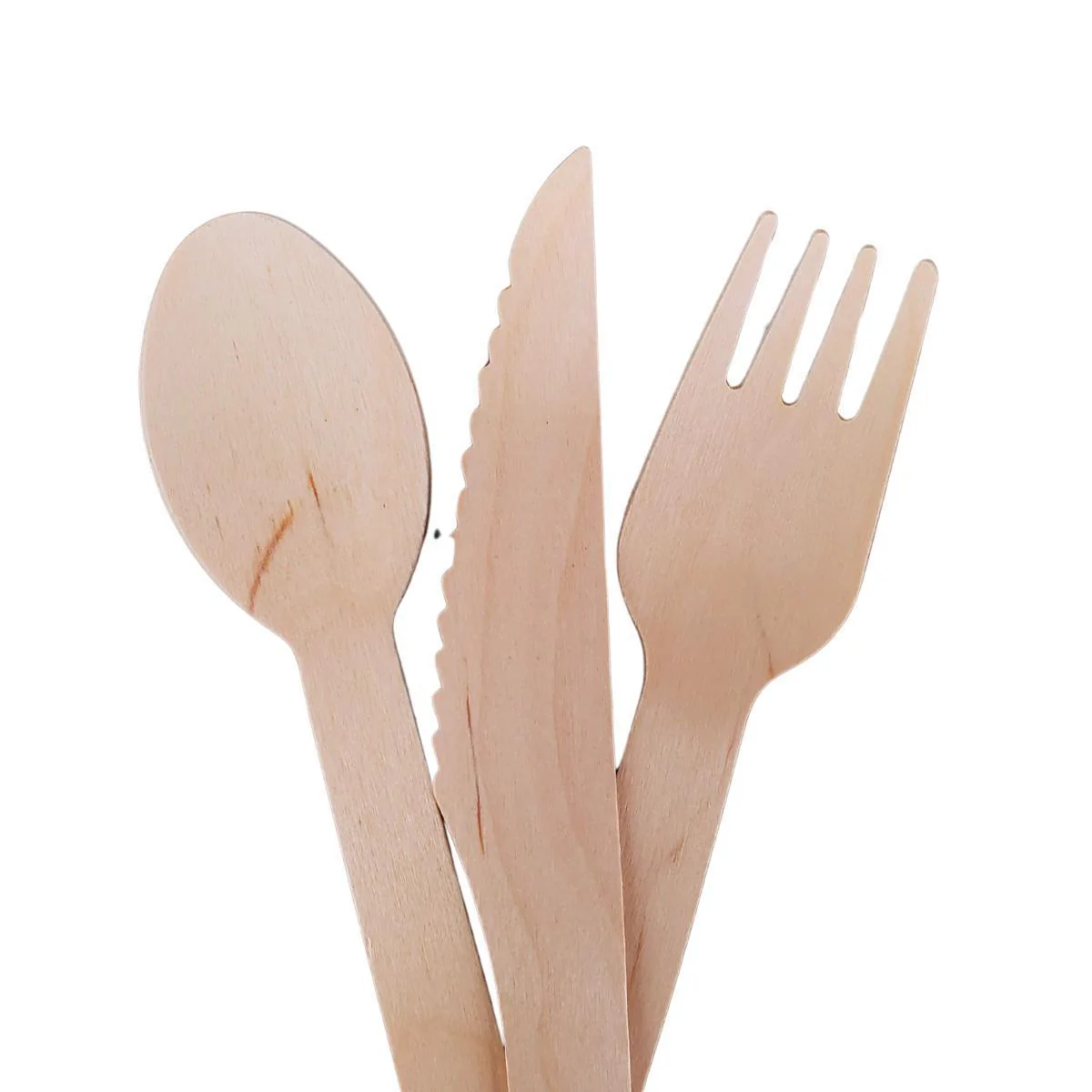 Eco-Craze - Wrapped 6pc Wooden Cutlery Kit (F/K/S/N/S/P) - Image 4