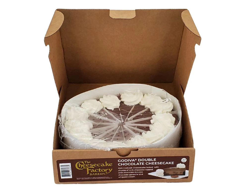 The Cheesecake Factory - 9" Godiva Double Chocolate Cheesecake - Sliced - Image 2
