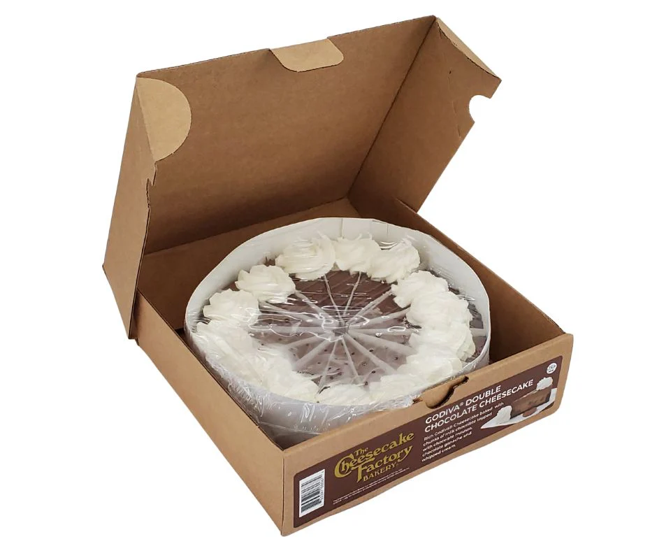 The Cheesecake Factory - 9" Godiva Double Chocolate Cheesecake - Sliced - Image 3