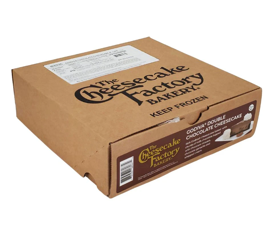The Cheesecake Factory - 9" Godiva Double Chocolate Cheesecake - Sliced - Image 4