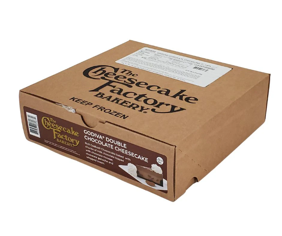 The Cheesecake Factory - 9" Godiva Double Chocolate Cheesecake - Sliced - Image 5