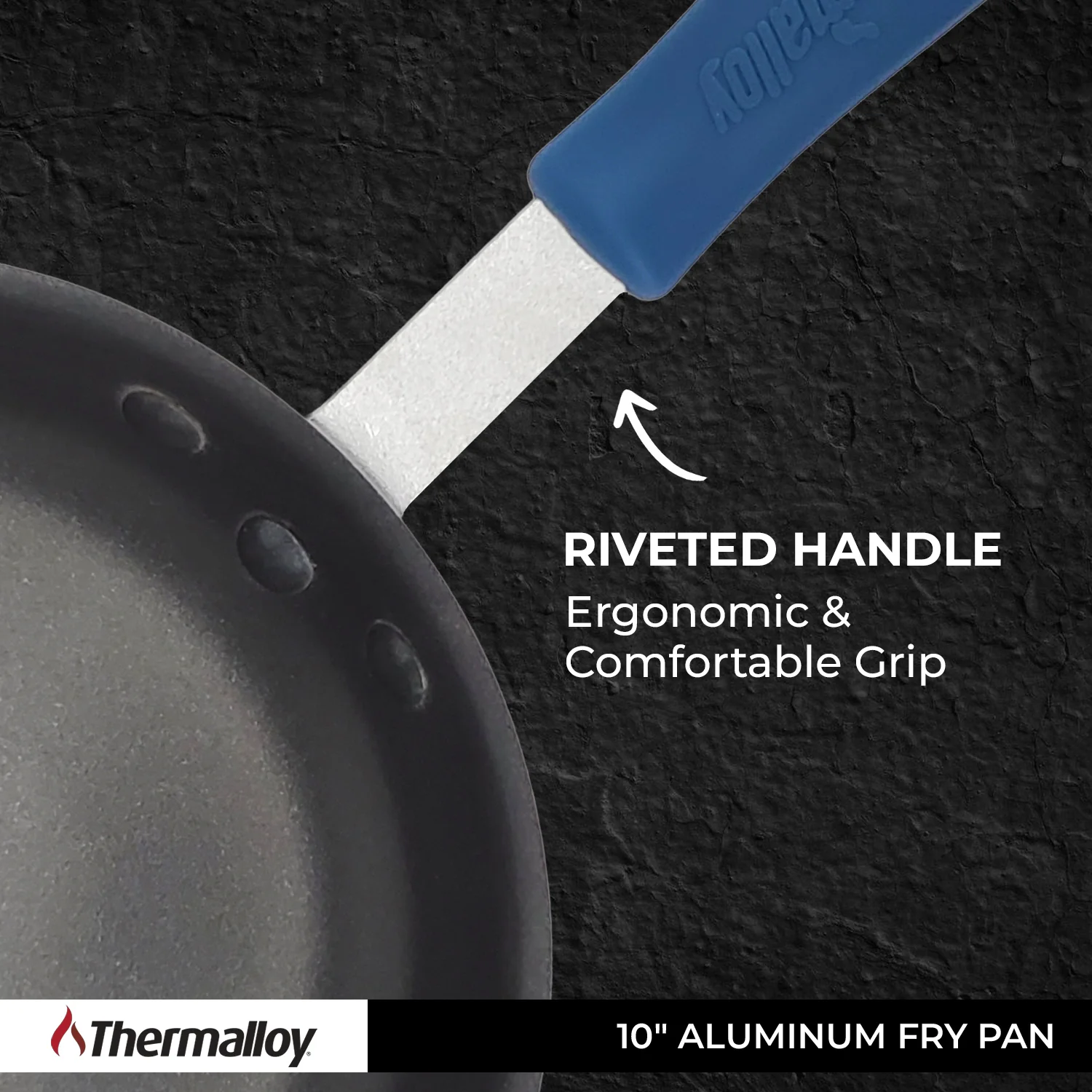 Thermalloy Aluminum Fry Pan 10" Eclipse Non-Stick - Image 8