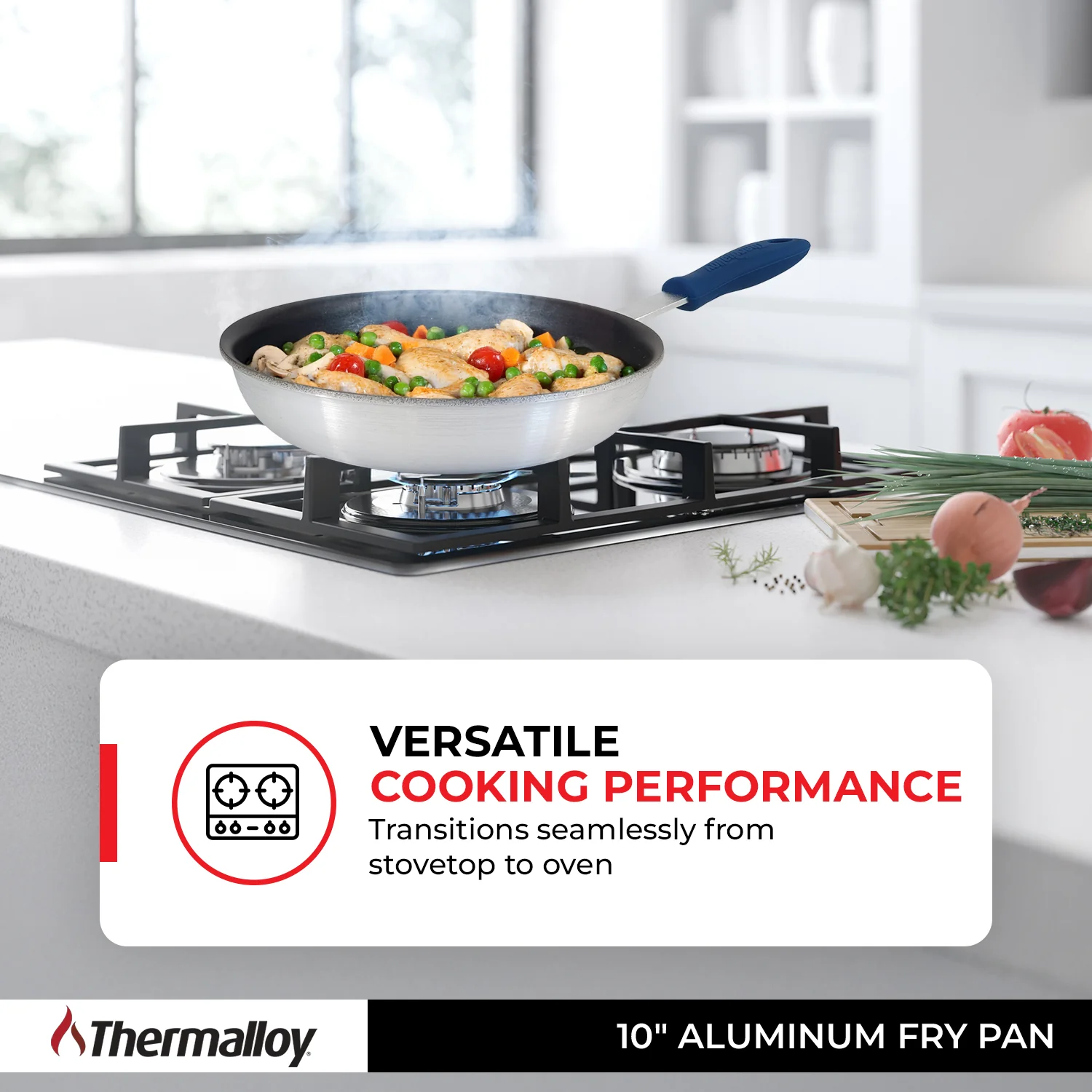 Thermalloy Aluminum Fry Pan 10" Eclipse Non-Stick - Image 9