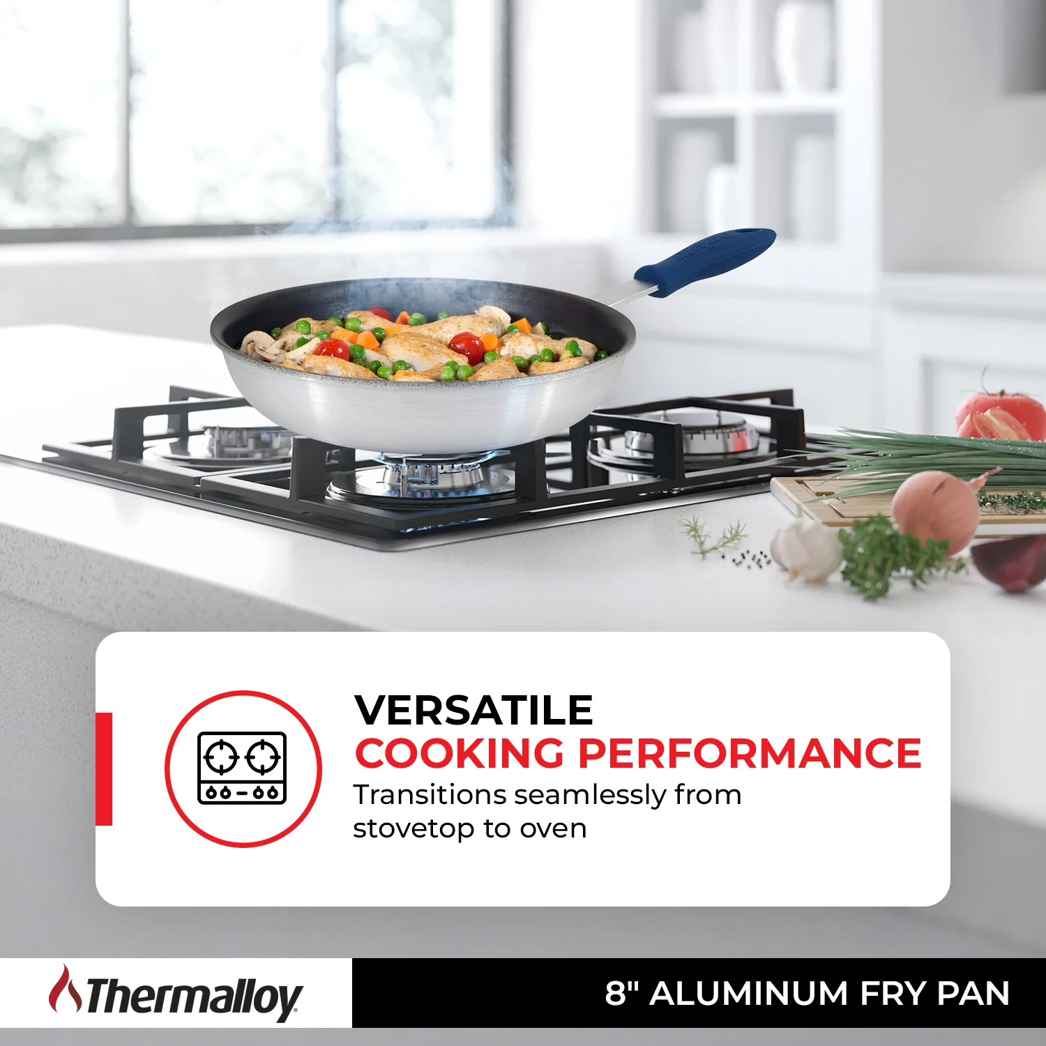 Thermalloy Aluminum Fry Pan 8" Eclipse Non-Stick - Image 10