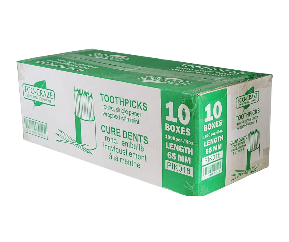 Eco-Craze - Bamboo Toothpick - Mint - Paper Wrap - P2-65M - Image 10