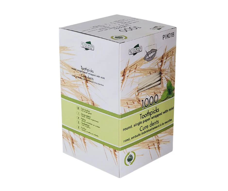 Eco-Craze - Bamboo Toothpick - Mint - Paper Wrap - P2-65M - Image 5