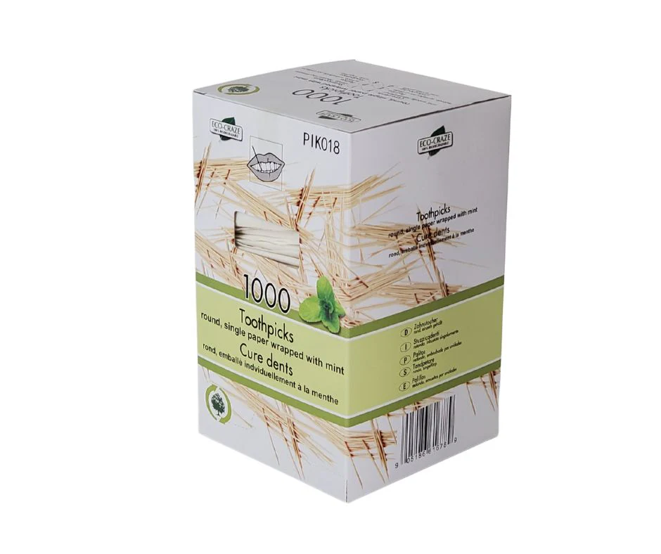 Eco-Craze - Bamboo Toothpick - Mint - Paper Wrap - P2-65M - Image 6