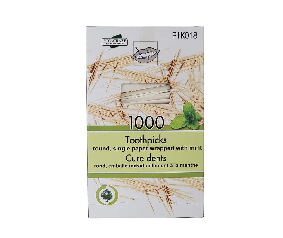 Eco-Craze - Bamboo Toothpick - Mint - Paper Wrap - P2-65M - Image 7