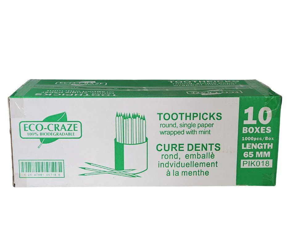 Eco-Craze - Bamboo Toothpick - Mint - Paper Wrap - P2-65M - Image 8