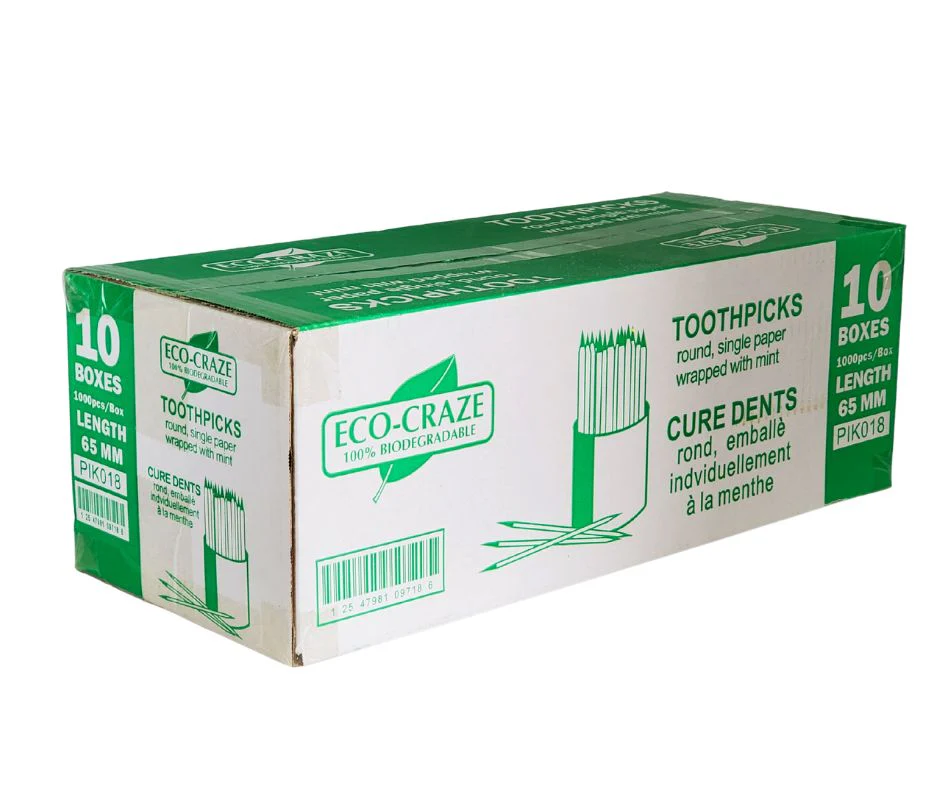 Eco-Craze - Bamboo Toothpick - Mint - Paper Wrap - P2-65M - Image 9