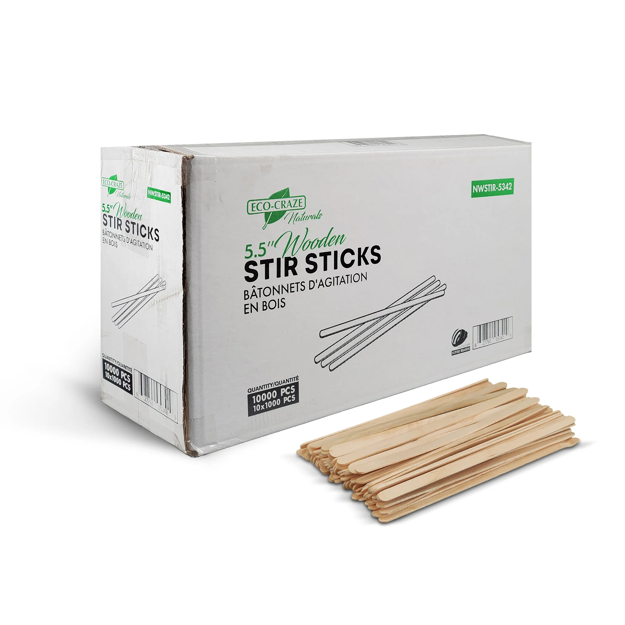 Eco-Craze - 5.5" Stir Sticks - Wooden - Image 3