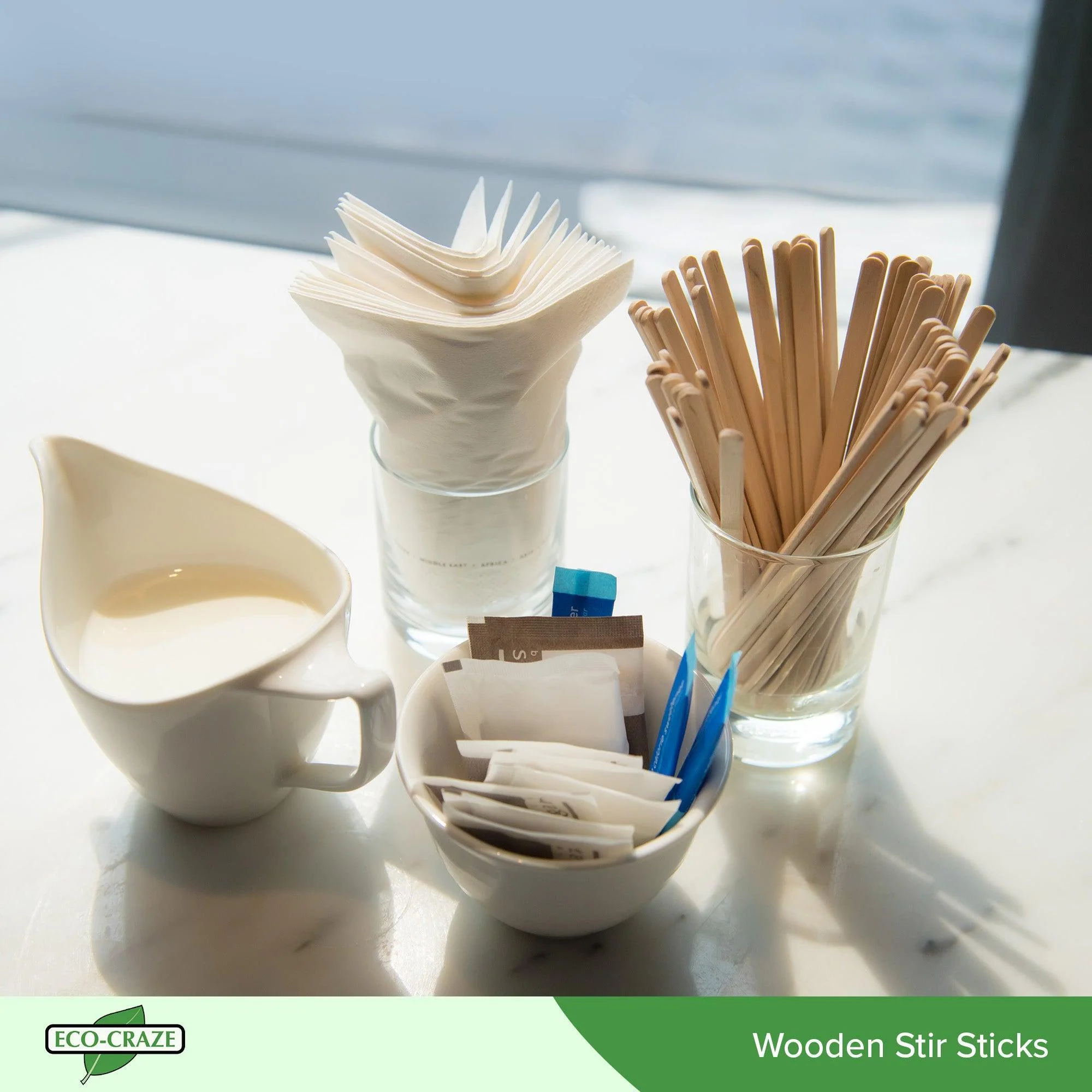 Eco-Craze - 5.5" Stir Sticks - Wooden - Image 6