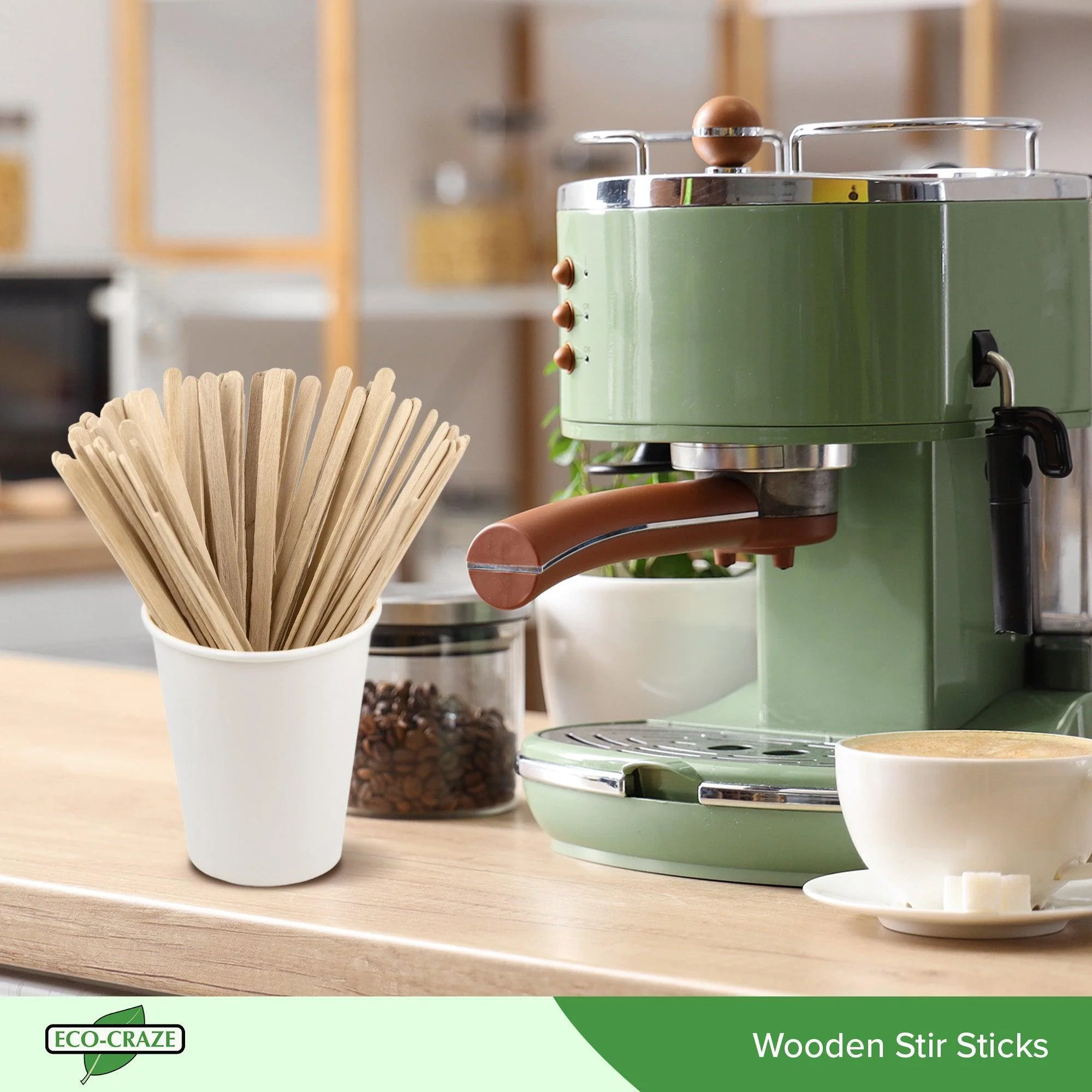 Eco-Craze - 5.5" Stir Sticks - Wooden - Image 9
