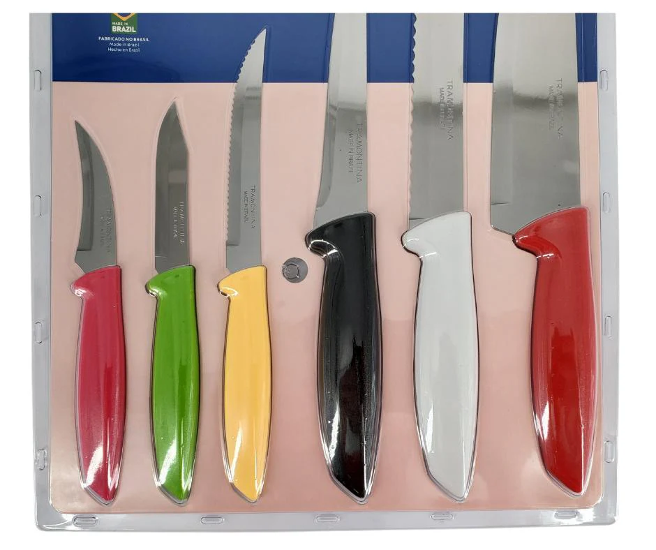 Tramontina - 7 PC Knife Set - Colors - Image 2