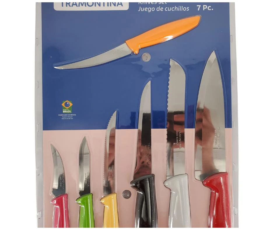 Tramontina - 7 PC Knife Set - Colors - Image 3