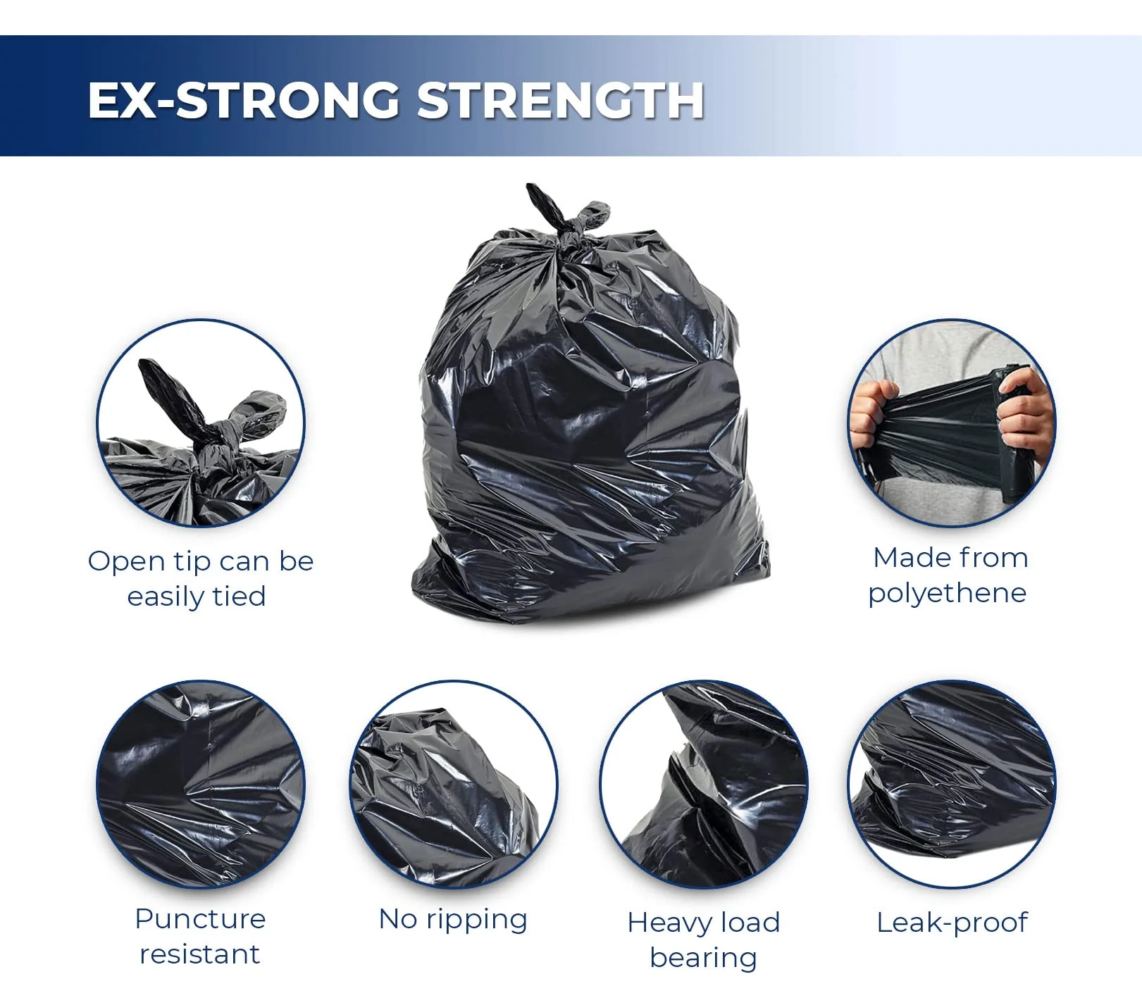 Spartano - Garbage Bags - Ex-Strong - Black - 26"x36" - Image 7