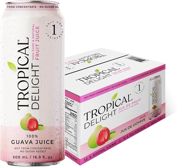 Tropical Delight - Juice - Guava - Cans - Image 2