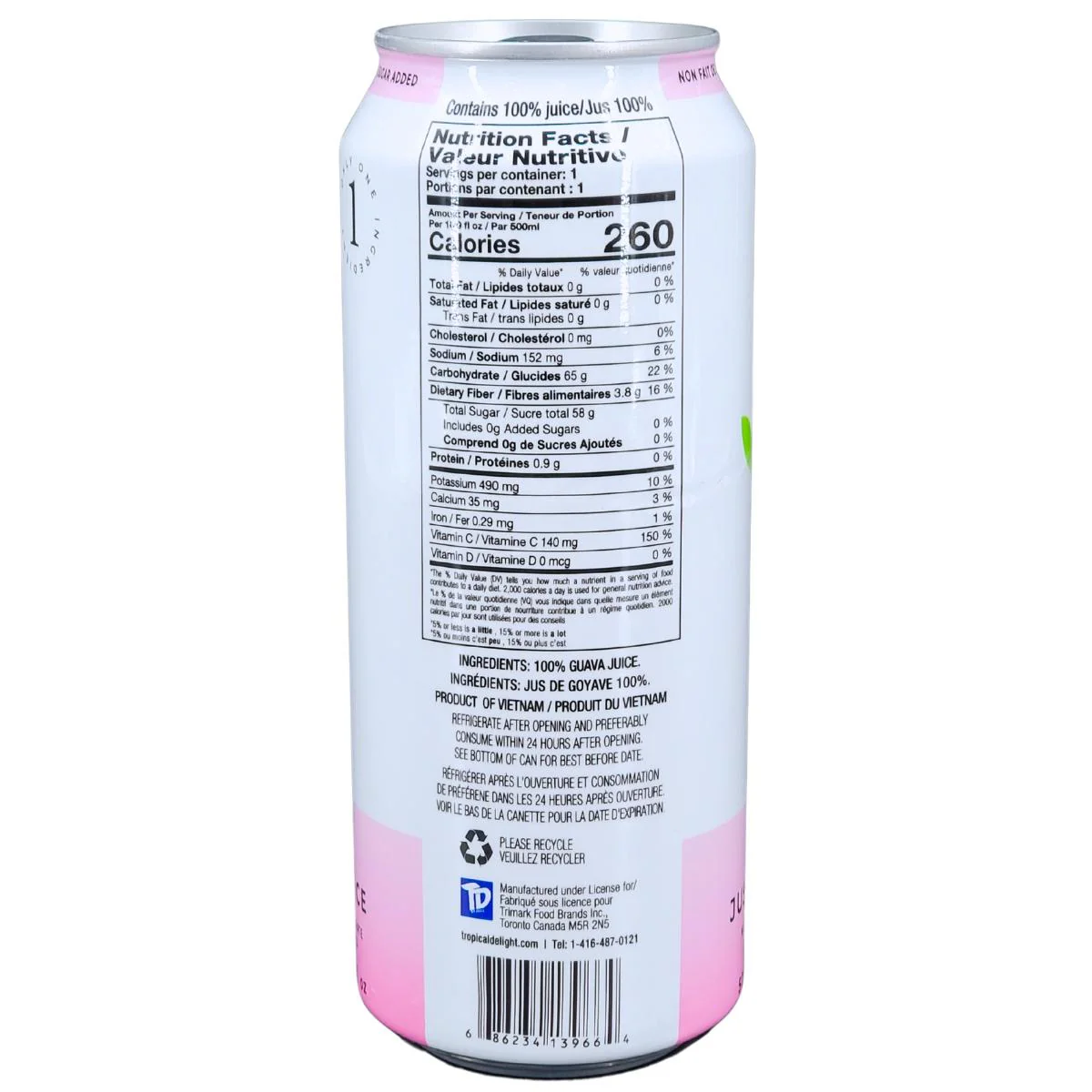 Tropical Delight - Juice - Guava - Cans - Image 6