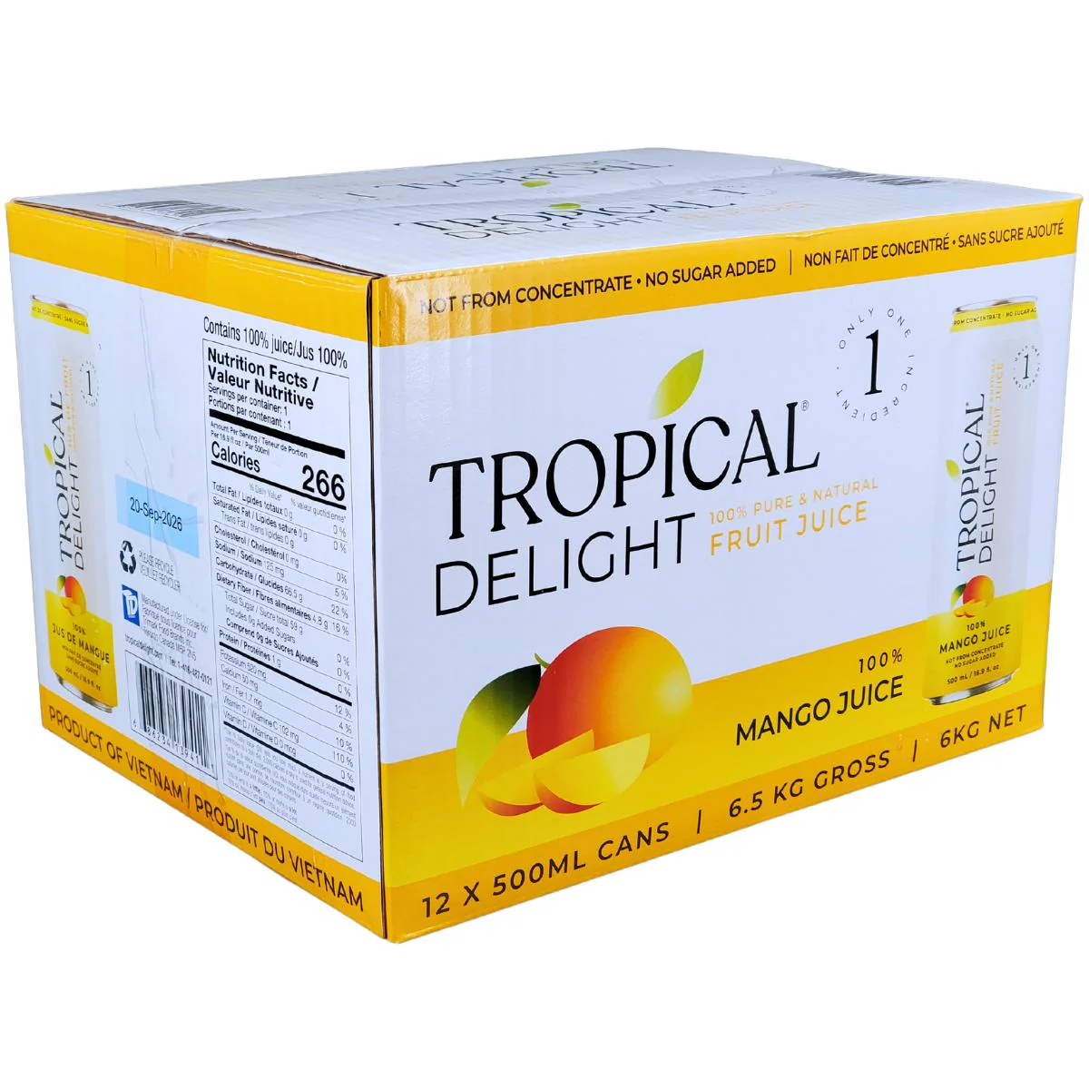 Tropical Delight - Juice - Mango - Cans - Image 8
