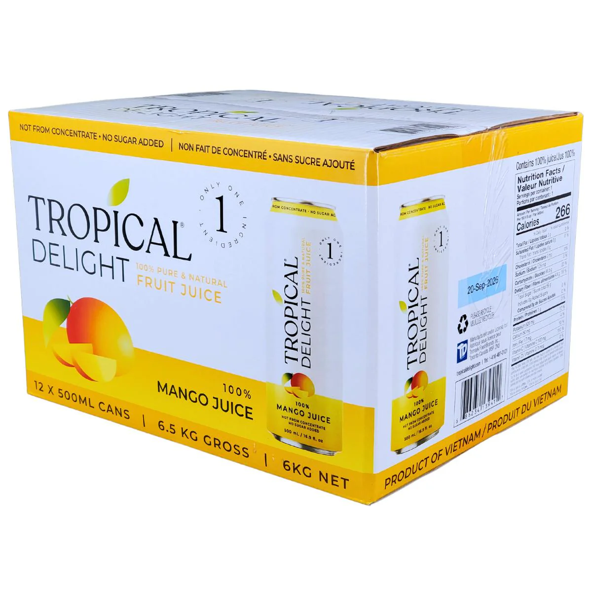 Tropical Delight - Juice - Mango - Cans - Image 9