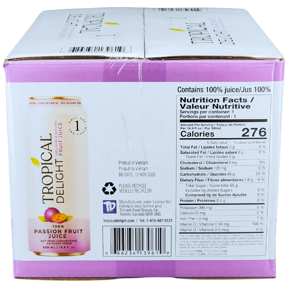 Tropical Delight - Juice - Passionfruit - Cans - Image 10