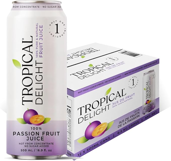 Tropical Delight - Juice - Passionfruit - Cans - Image 2