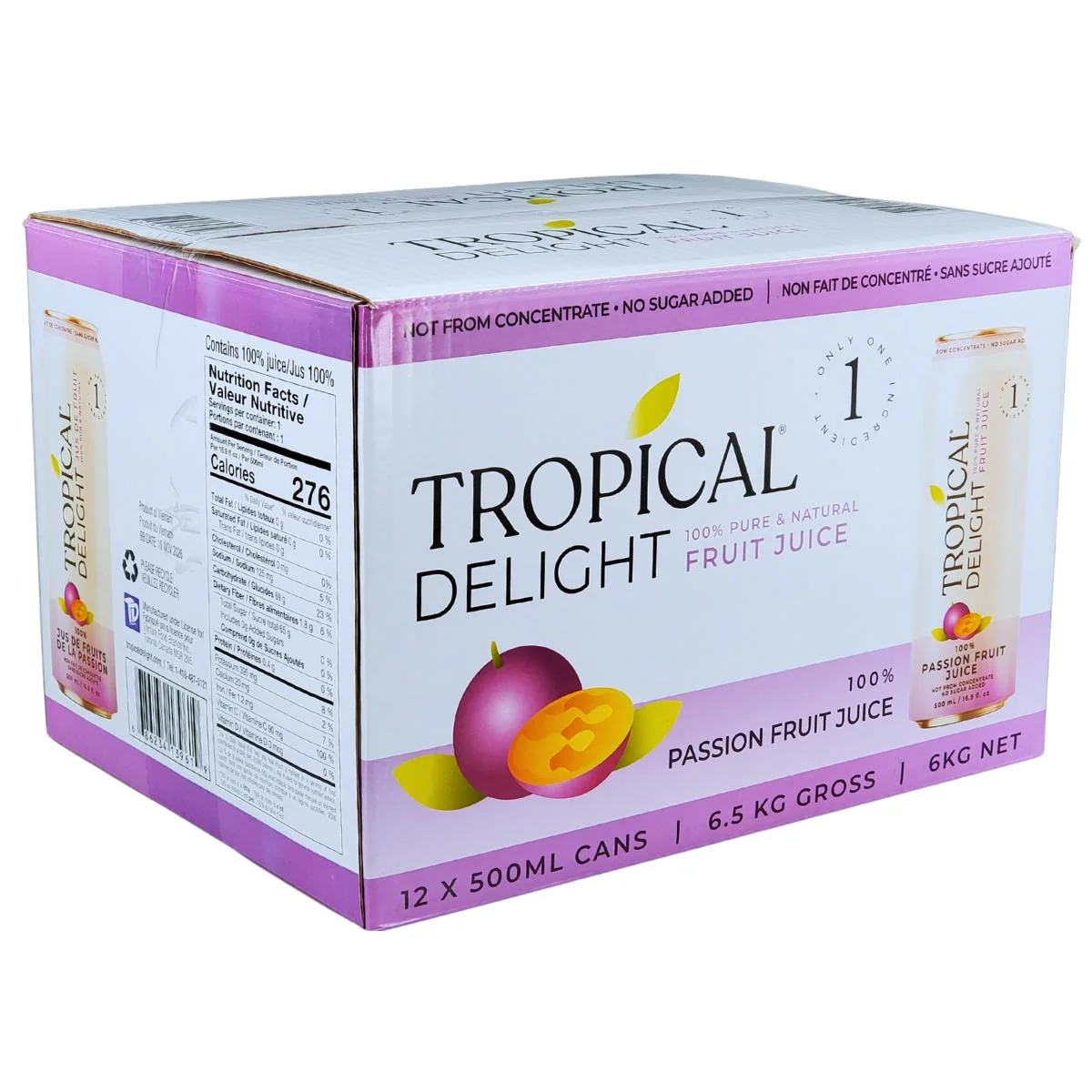 Tropical Delight - Juice - Passionfruit - Cans - Image 8