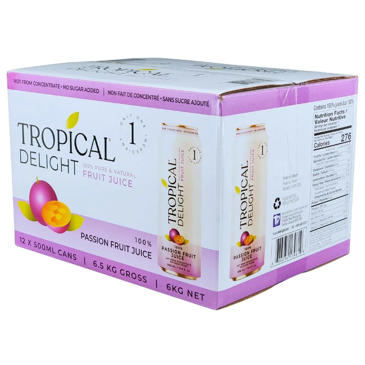 Tropical Delight - Juice - Passionfruit - Cans - Image 9