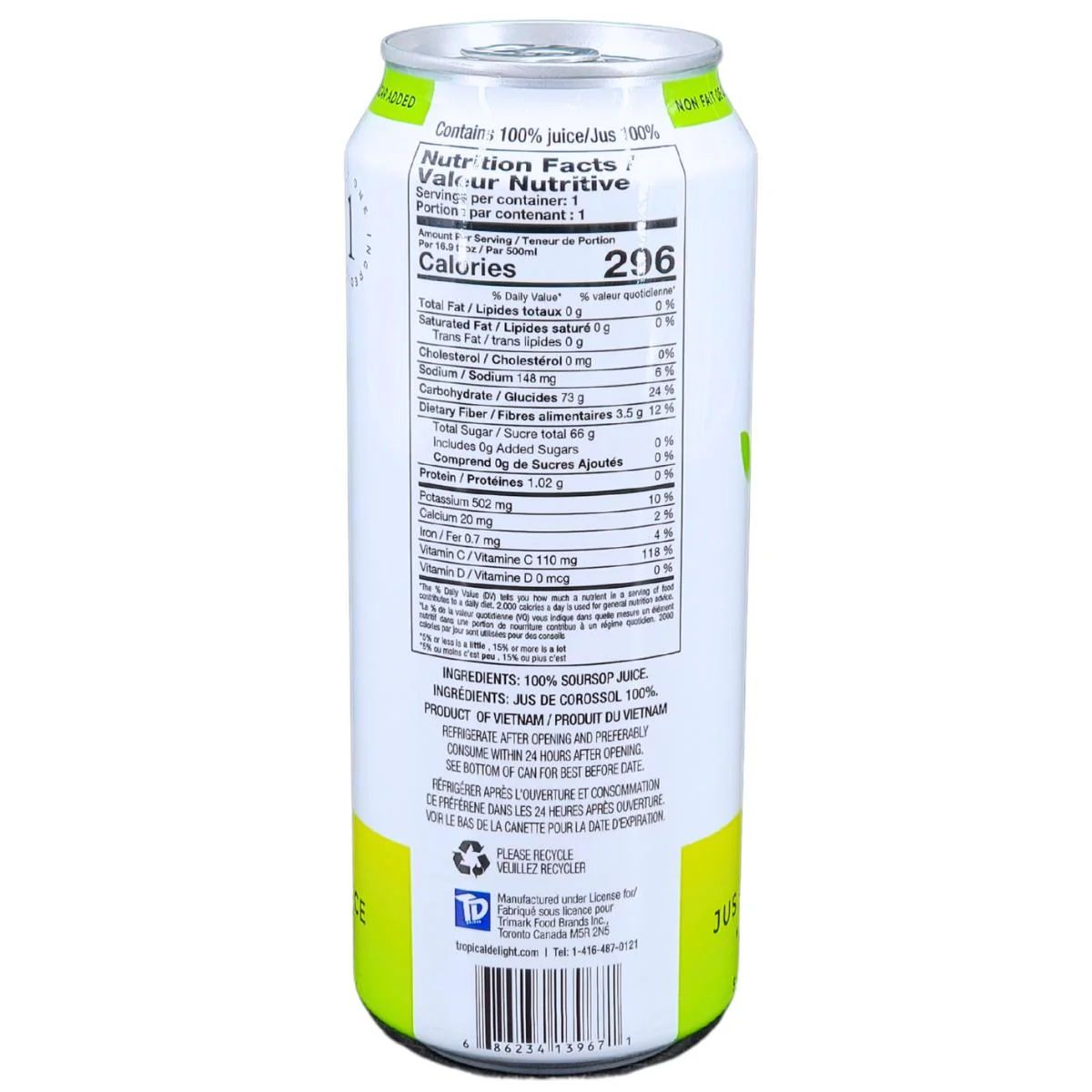 Tropical Delight - Juice - Soursop - Cans - Image 6