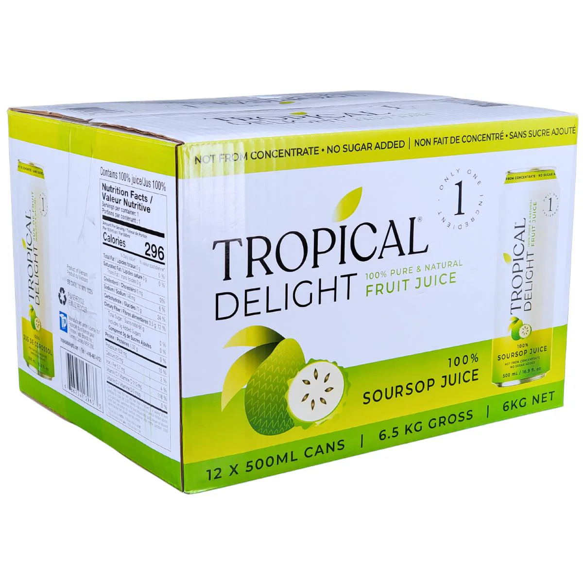 Tropical Delight - Juice - Soursop - Cans - Image 8