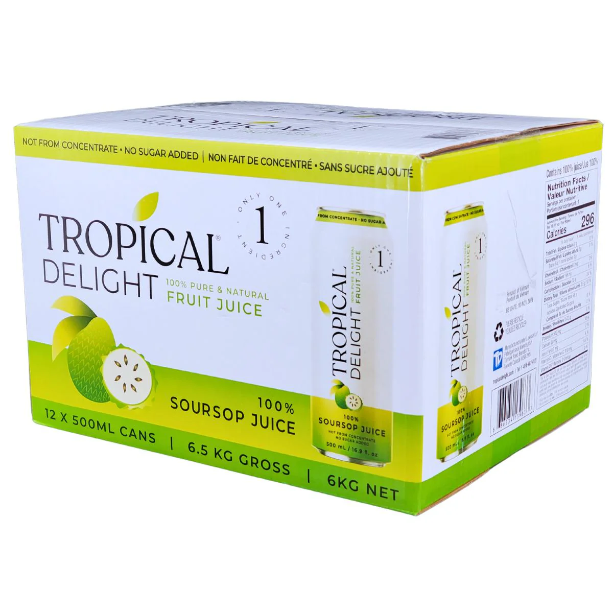 Tropical Delight - Juice - Soursop - Cans - Image 9