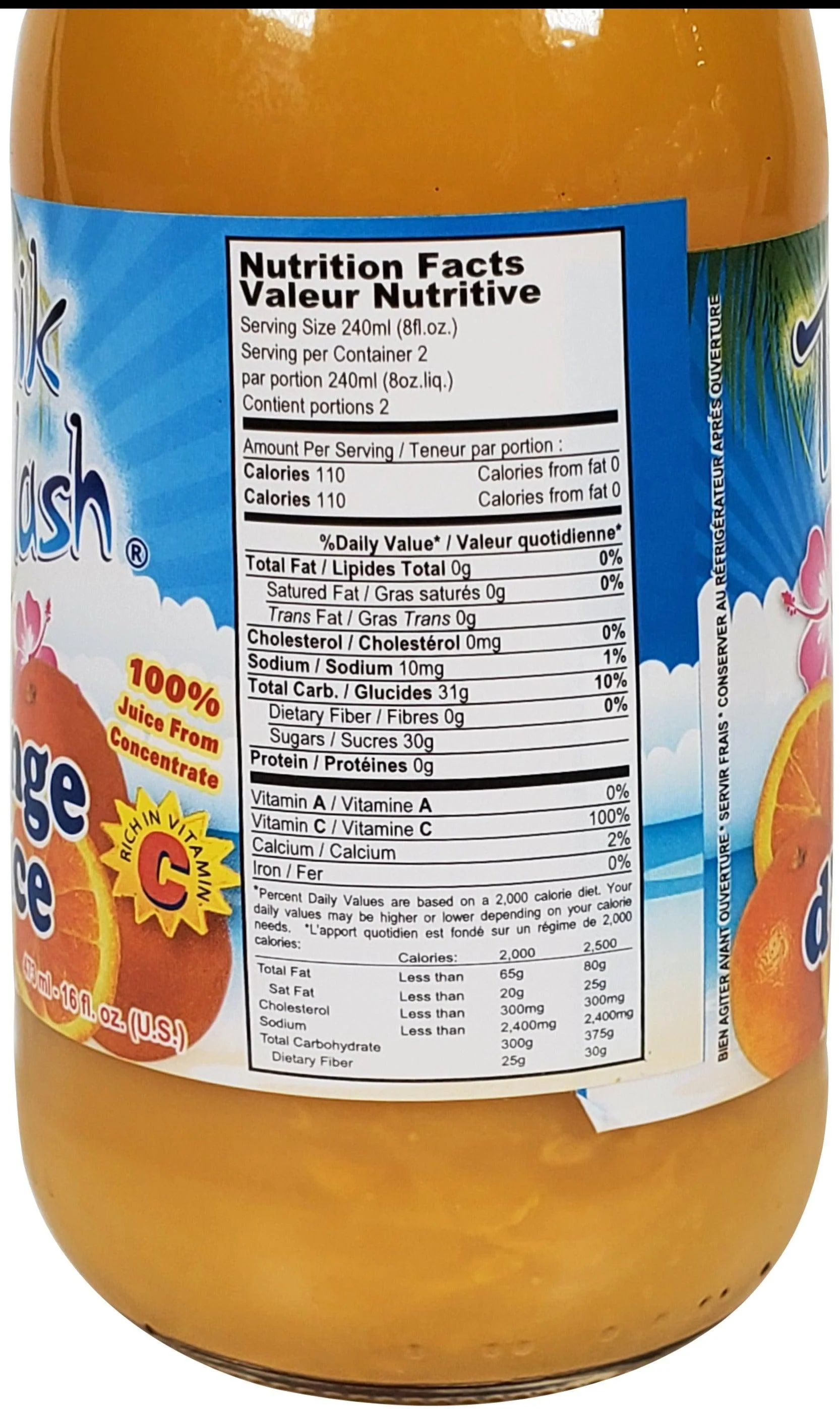 Tropik Splash - Juice - Orange - Bottles - Image 2