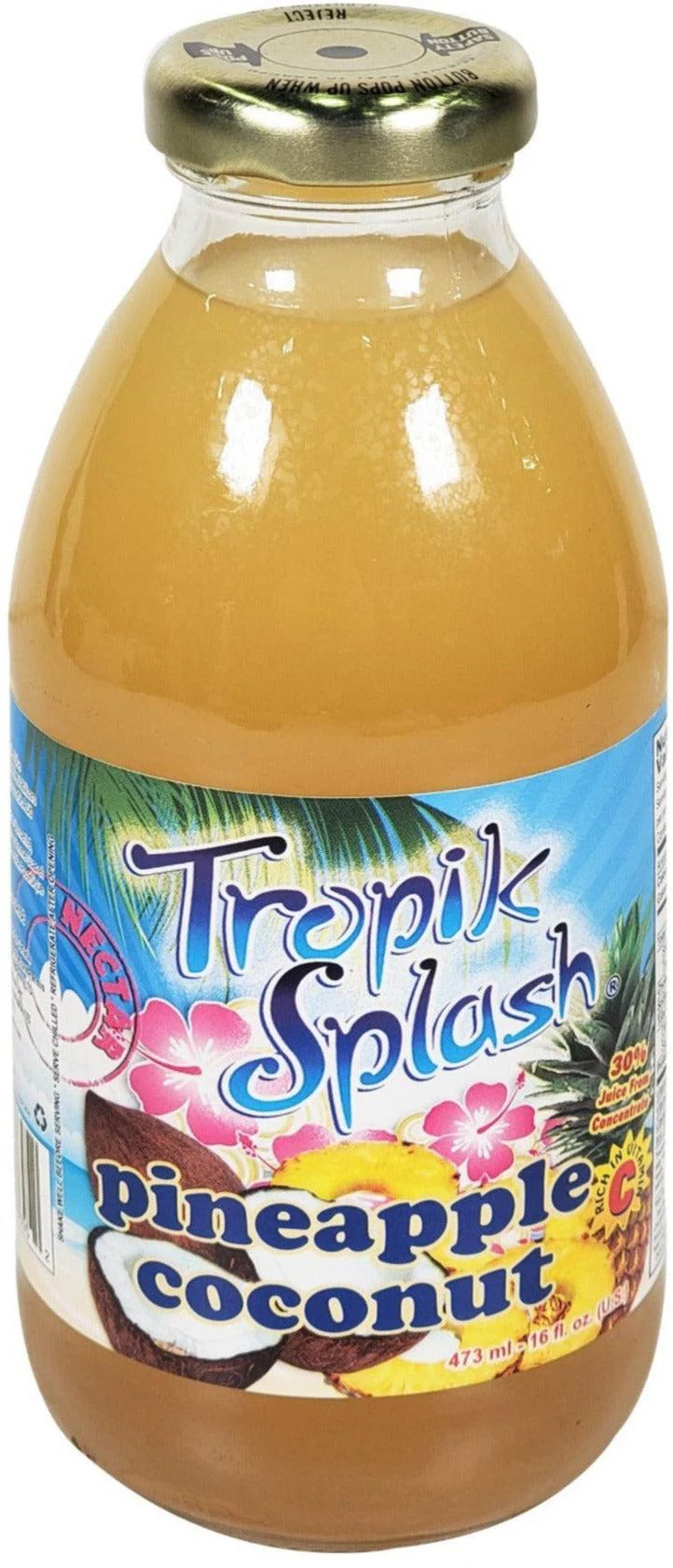 Tropik Splash - Juice - Pineapple Coconut - Bottles - Image 5