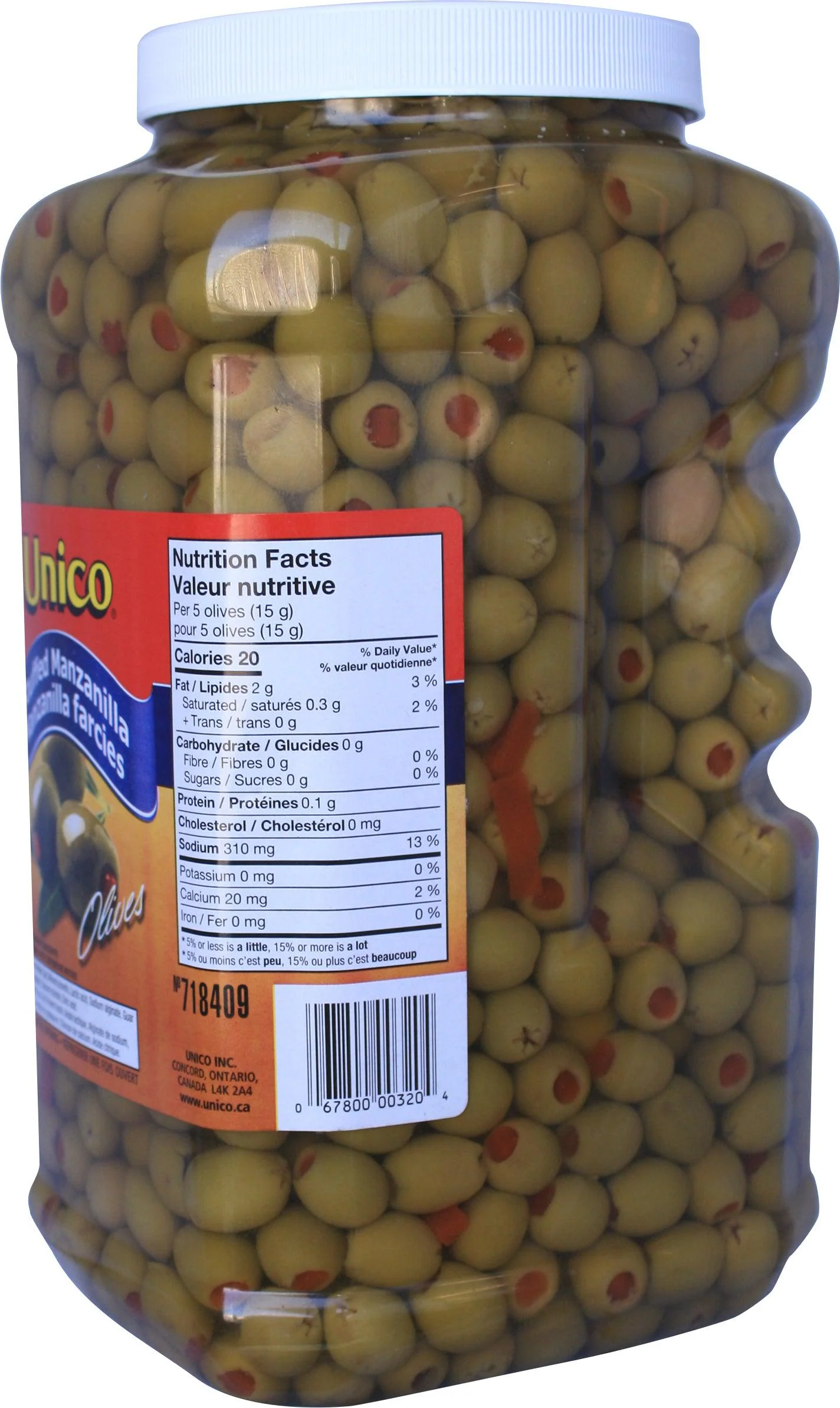 Unico - Olives - Manzanilla - Stuffed - 4 Lt - Image 2