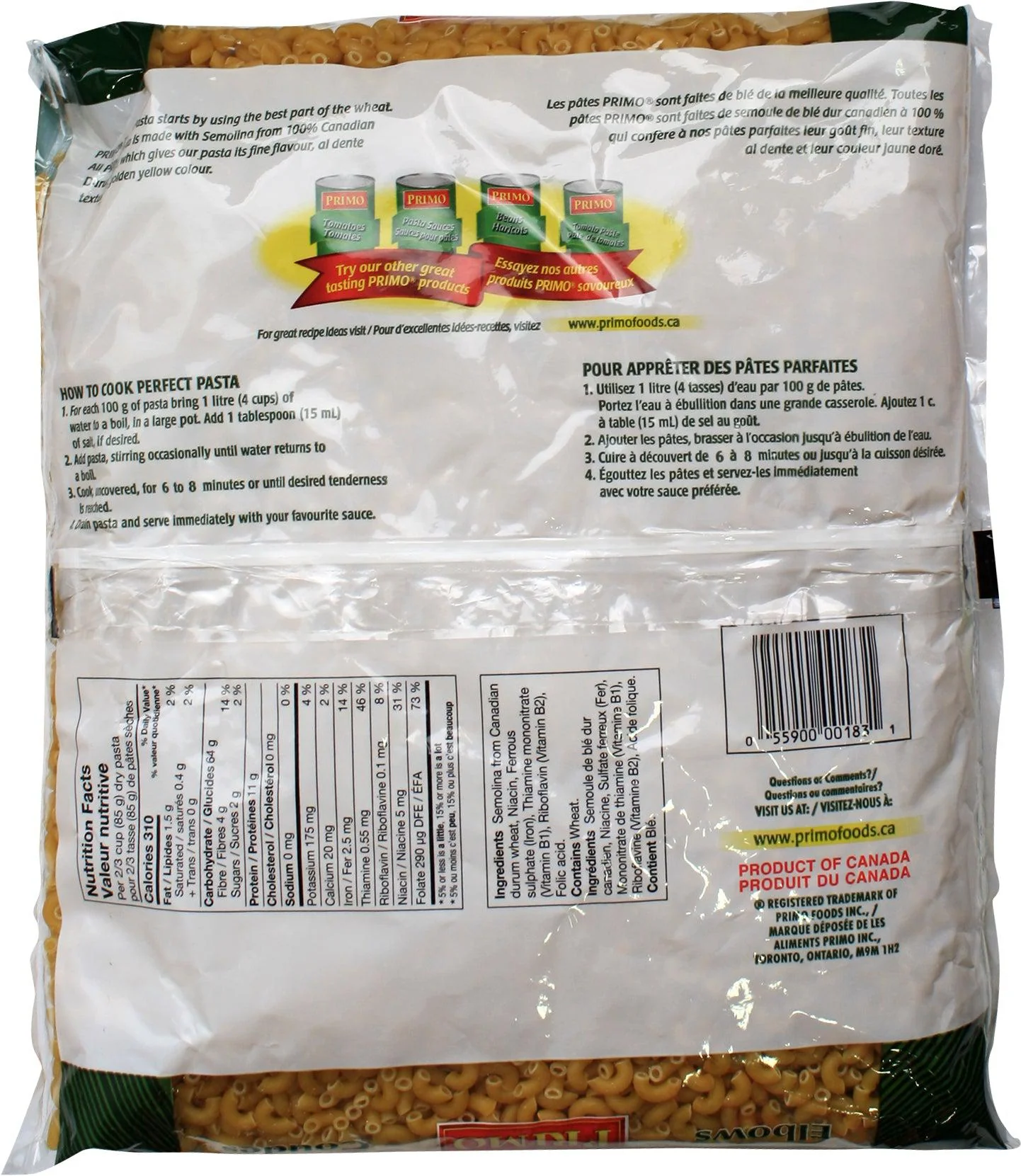 Unico/Primo - Pasta - Elbows - Image 2