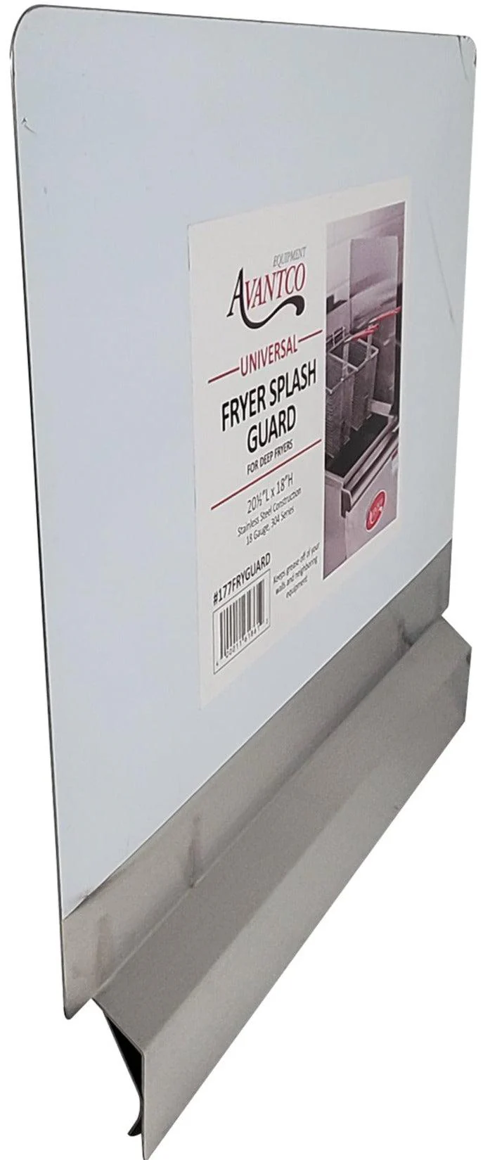 Winco - Fryer Splash Guard SS - 20.5" x 18" - Image 3