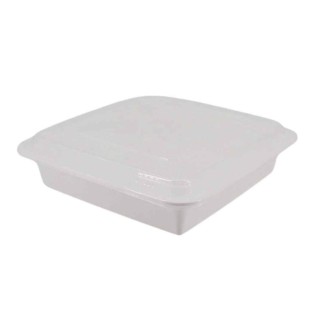 Value+ - 48oz Plastic Container Sets - Square - White - Image 2