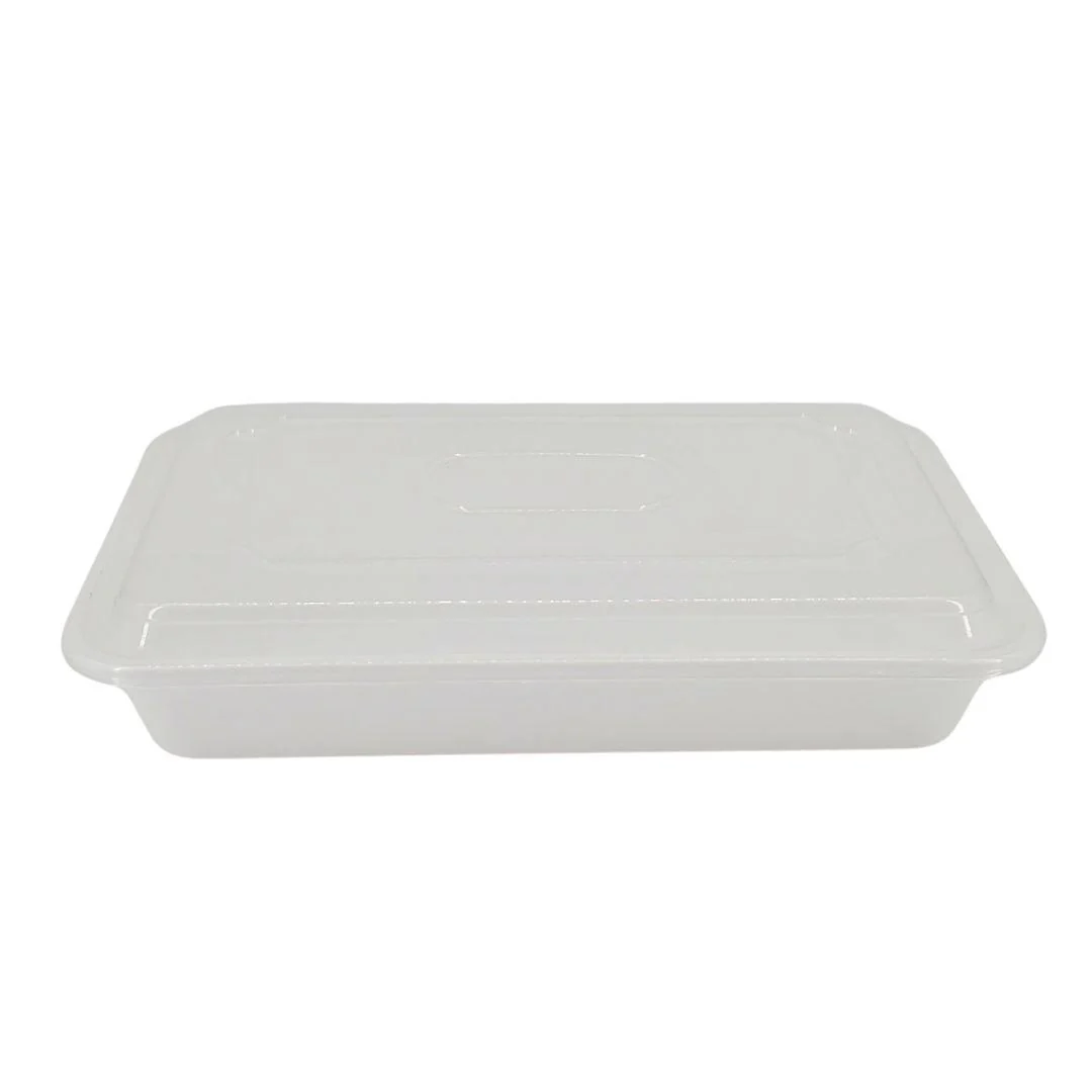 Value+ -  58oz Plastic Container Sets Rectangular - White - Image 2